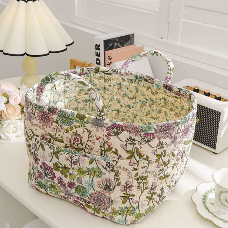 Boho Stoff Aufbewahrungskorb