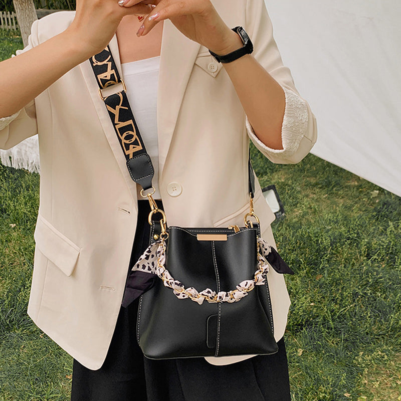 Modische Schulter-Bucket-Tasche