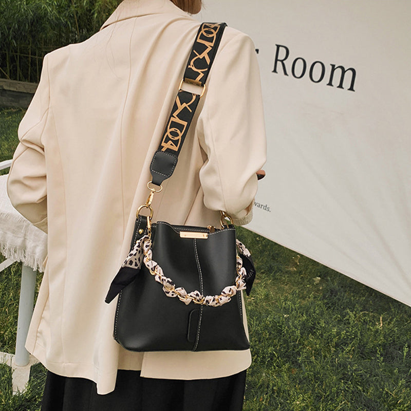 Modische Schulter-Bucket-Tasche