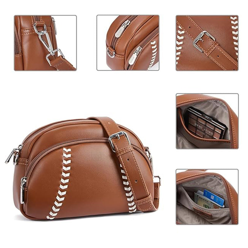 Umhängetasche mit Baseball-Design