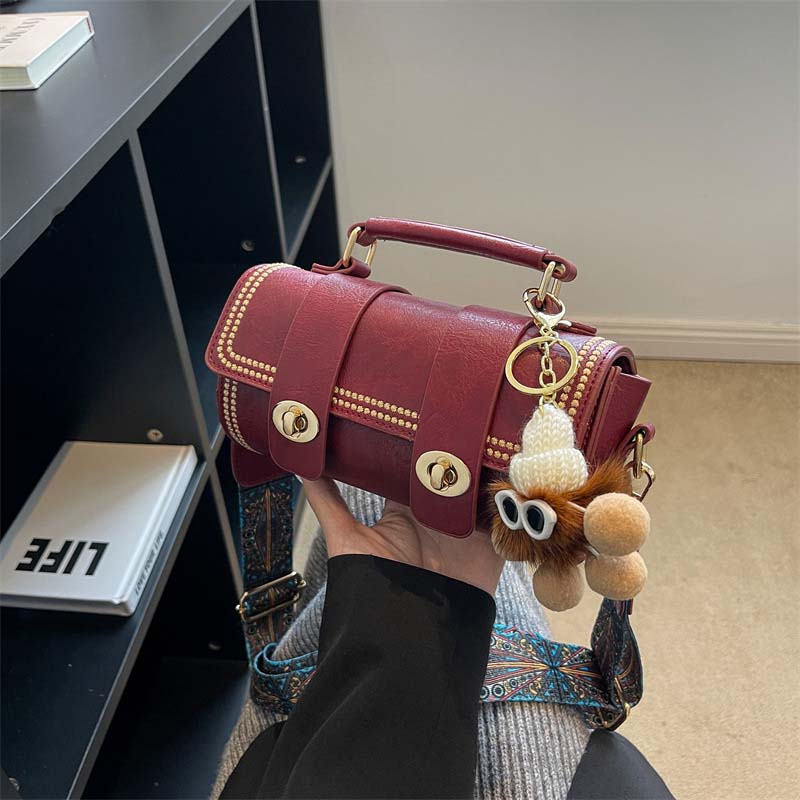 Mini Boston Bucket Bag mit Schulterriemen