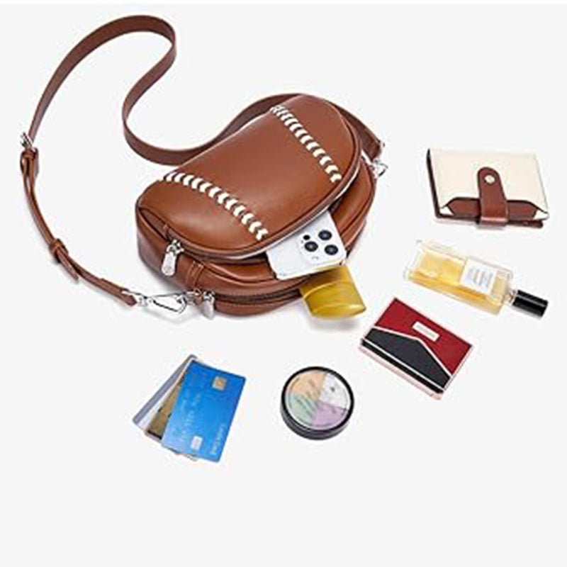 Umhängetasche mit Baseball-Design