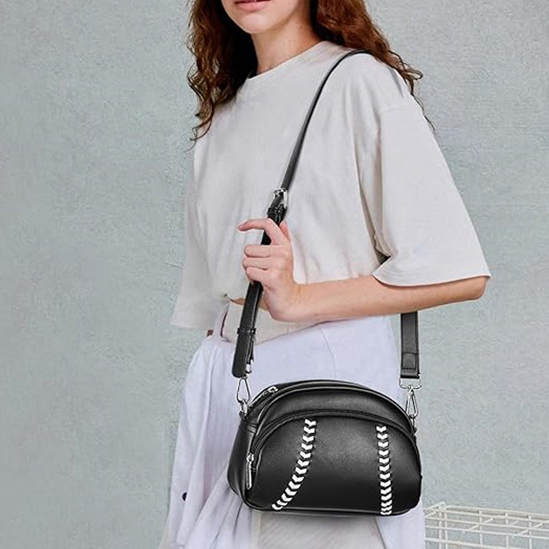 Umhängetasche mit Baseball-Design