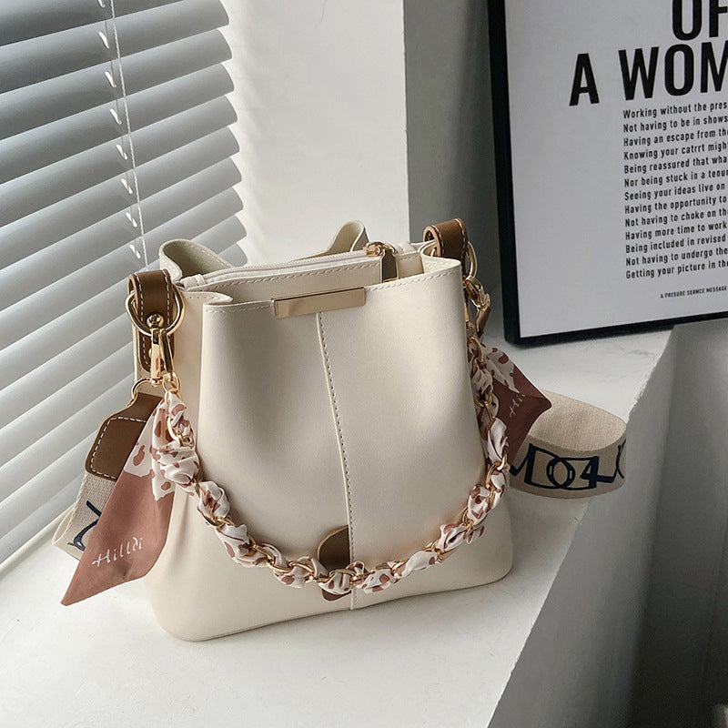 Modische Schulter-Bucket-Tasche