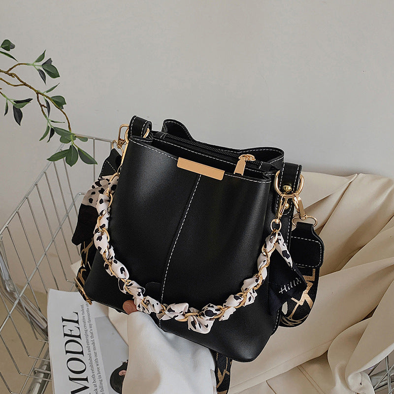Modische Schulter-Bucket-Tasche