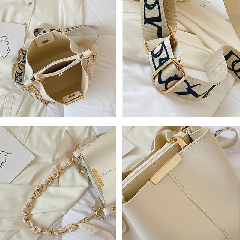 Modische Schulter-Bucket-Tasche