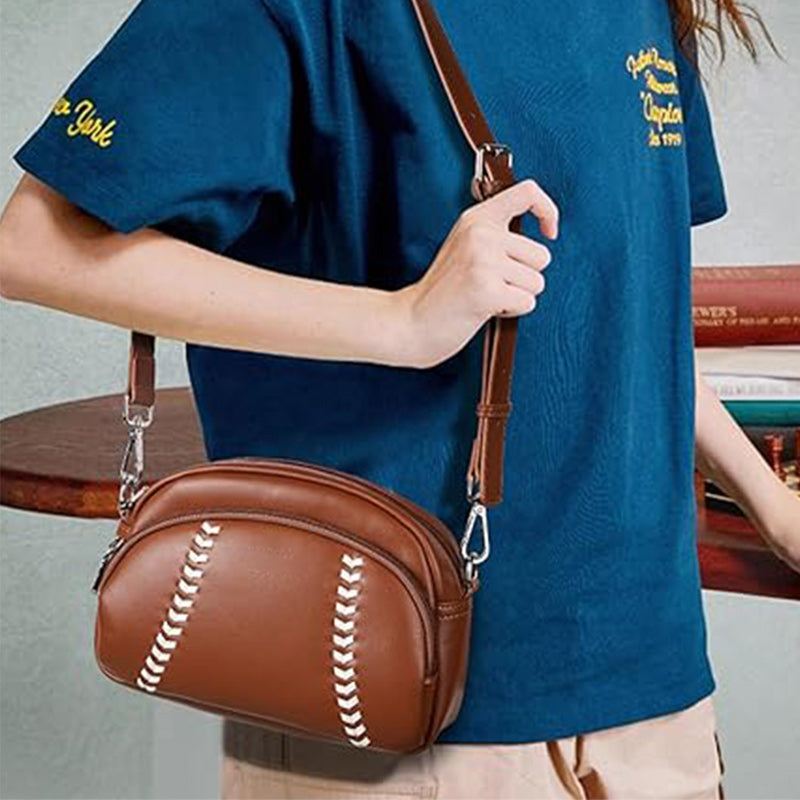 Umhängetasche mit Baseball-Design