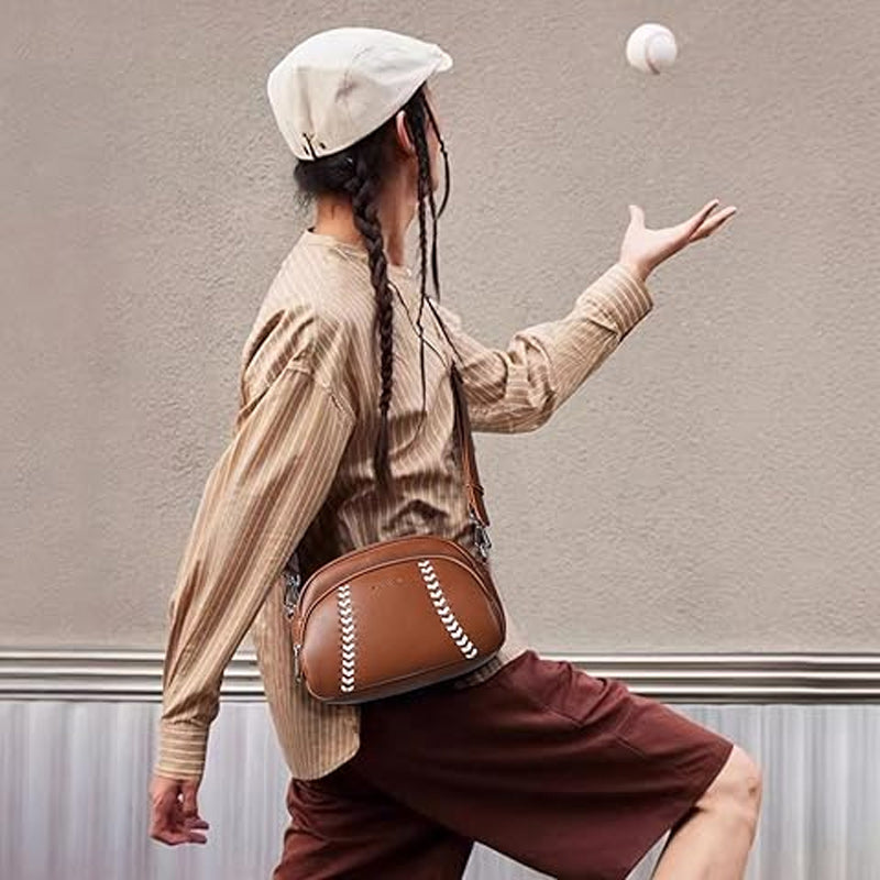 Umhängetasche mit Baseball-Design