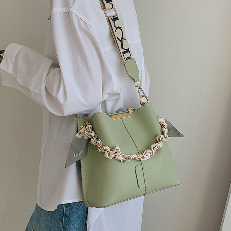 Modische Schulter-Bucket-Tasche