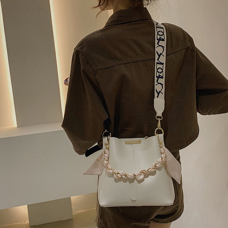 Modische Schulter-Bucket-Tasche