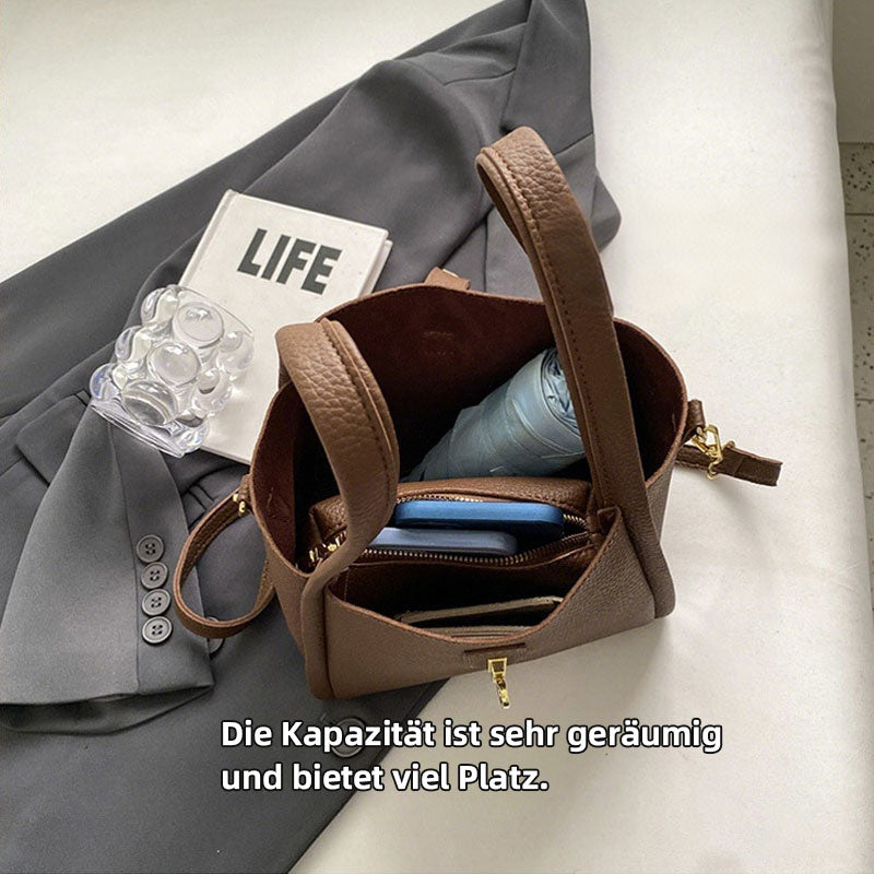Ledereimer-Tasche