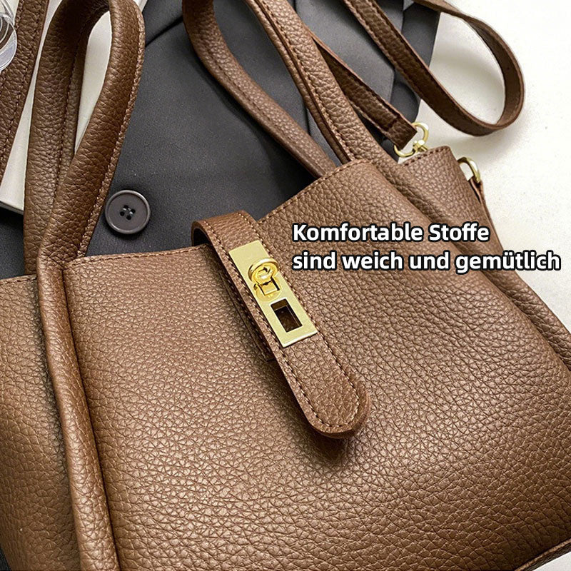 Ledereimer-Tasche
