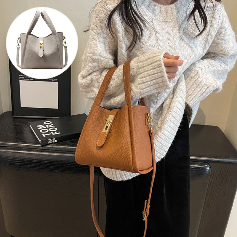 Ledereimer-Tasche