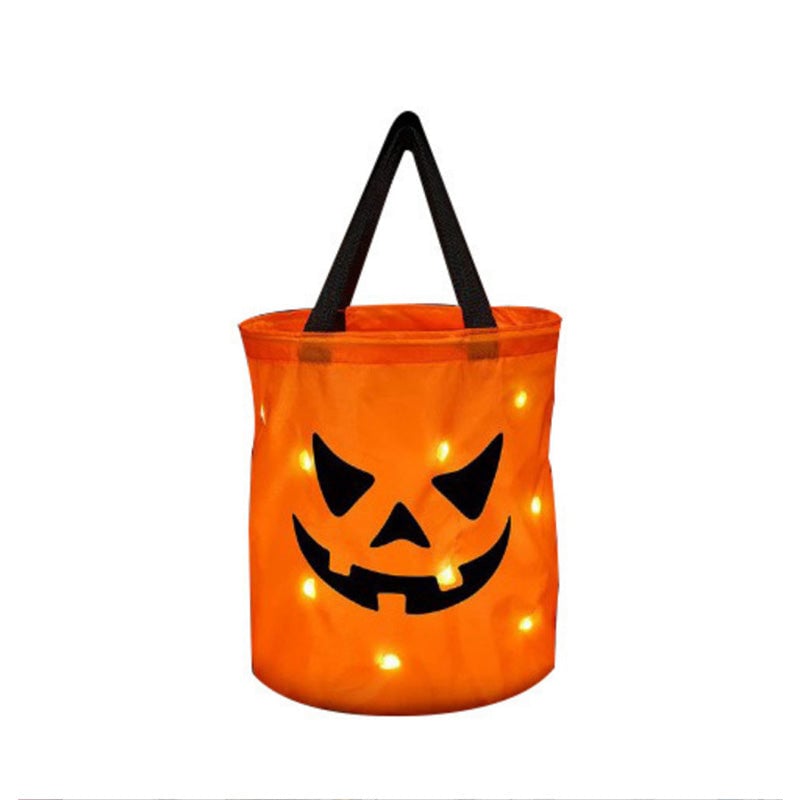 Personalisierbarer Leuchtender Halloween-Kürbis-Beutel
