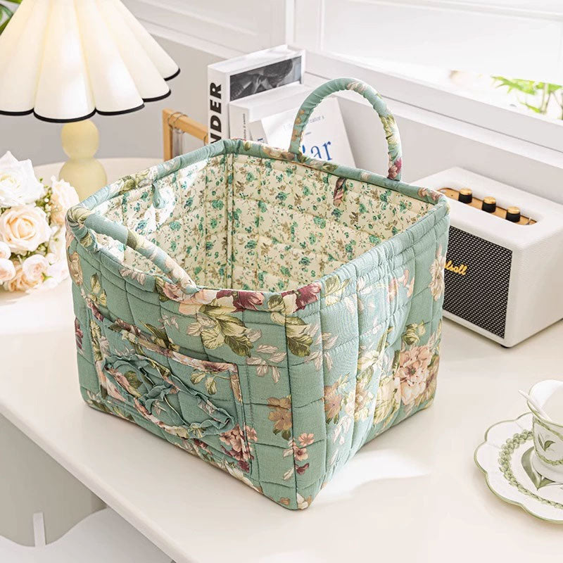 Boho Stoff Aufbewahrungskorb