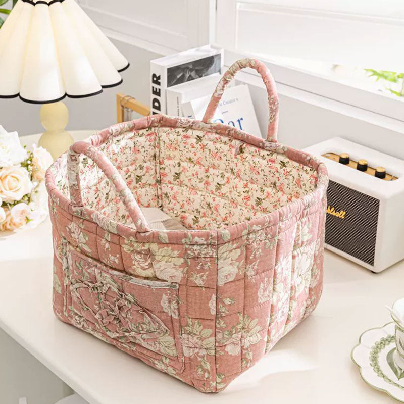 Boho Stoff Aufbewahrungskorb