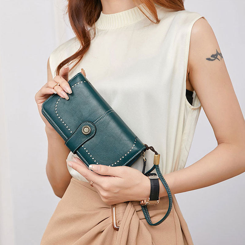RFID Anti-Magnetisches Langwallet