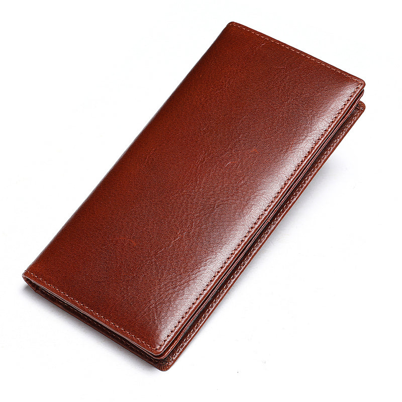 Langes Portemonnaie aus echtem Leder für Männer