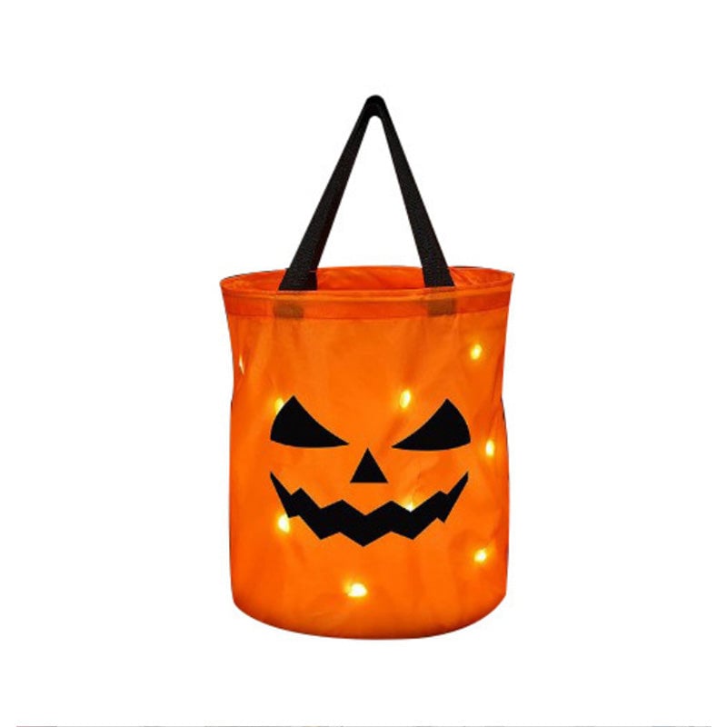 Personalisierbarer Leuchtender Halloween-Kürbis-Beutel