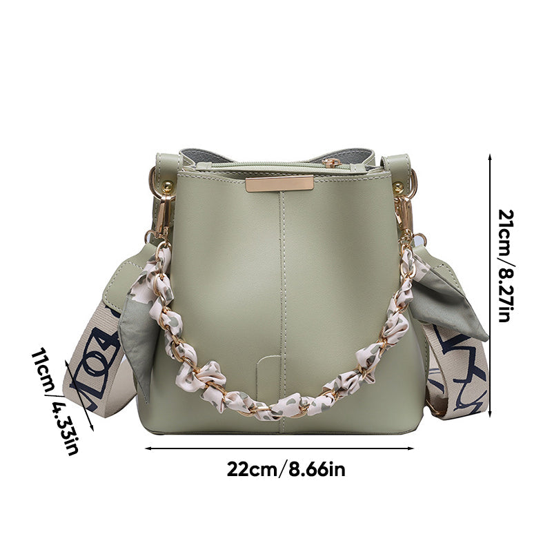 Modische Schulter-Bucket-Tasche