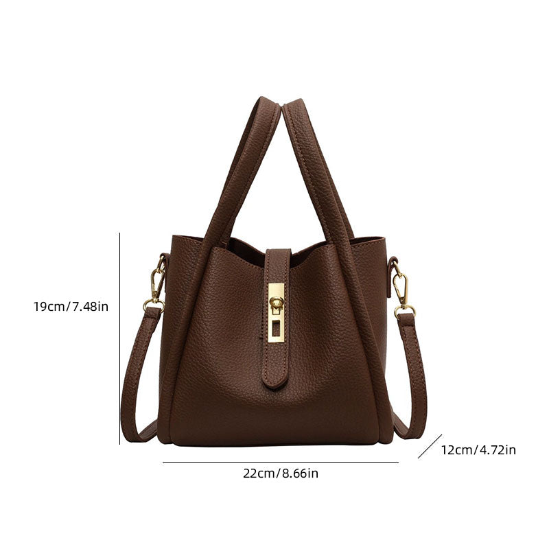 Ledereimer-Tasche