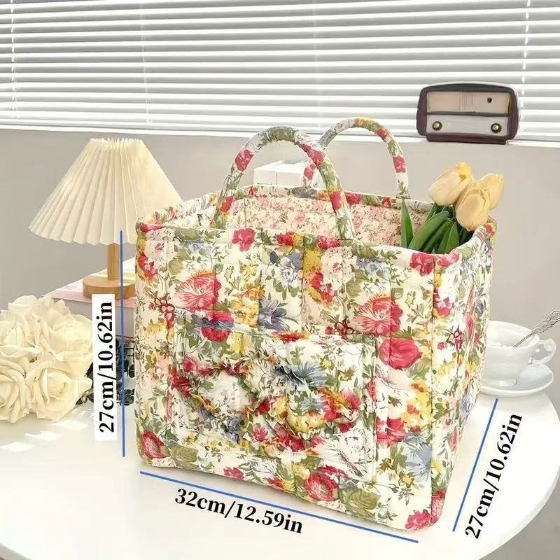 Boho Stoff Aufbewahrungskorb