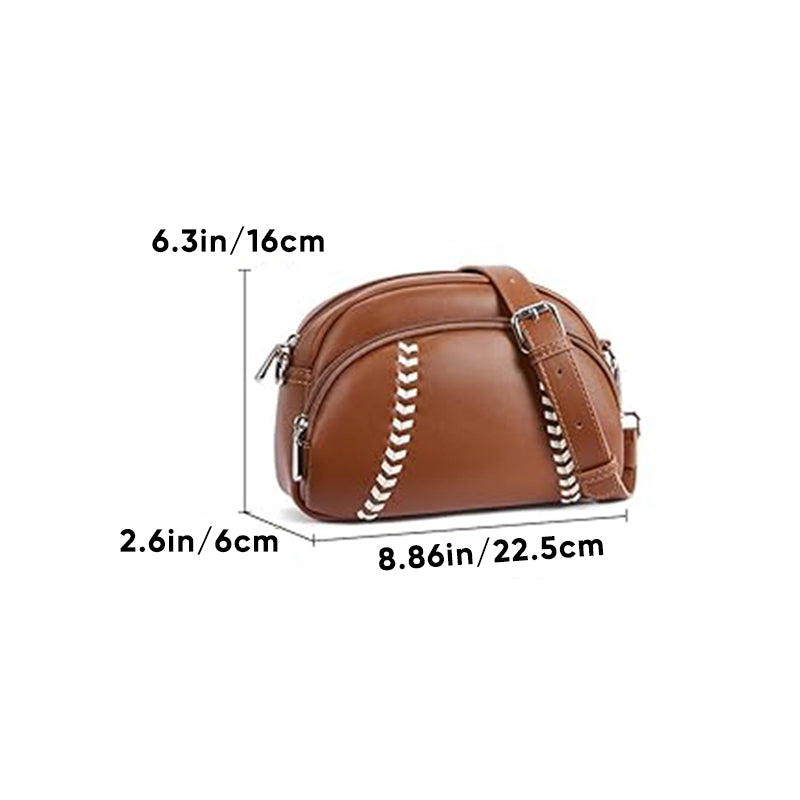 Umhängetasche mit Baseball-Design