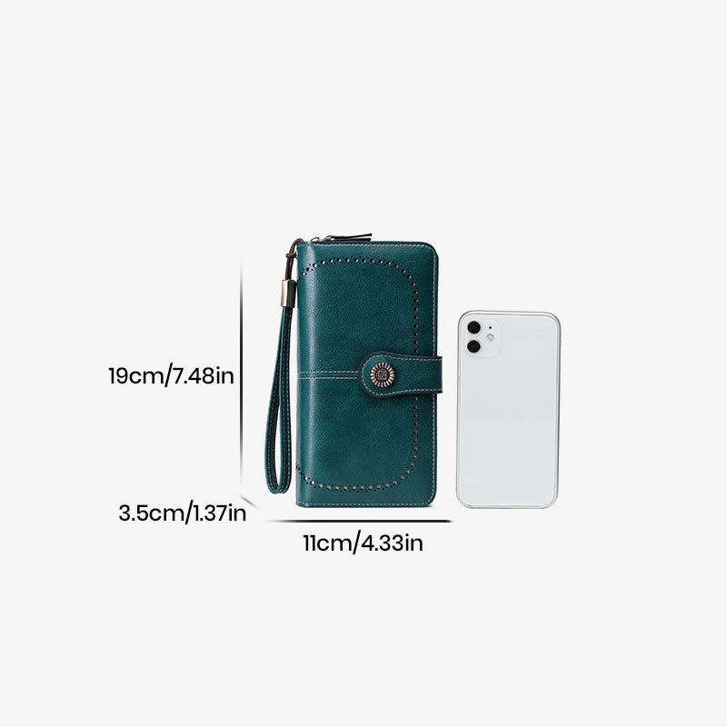 RFID Anti-Magnetisches Langwallet