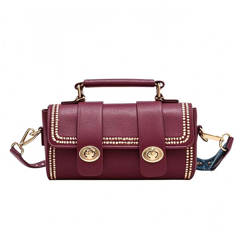 Mini Boston Bucket Bag mit Schulterriemen