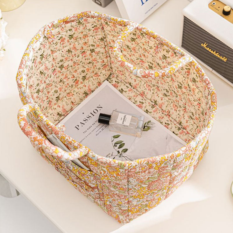 Boho Stoff Aufbewahrungskorb