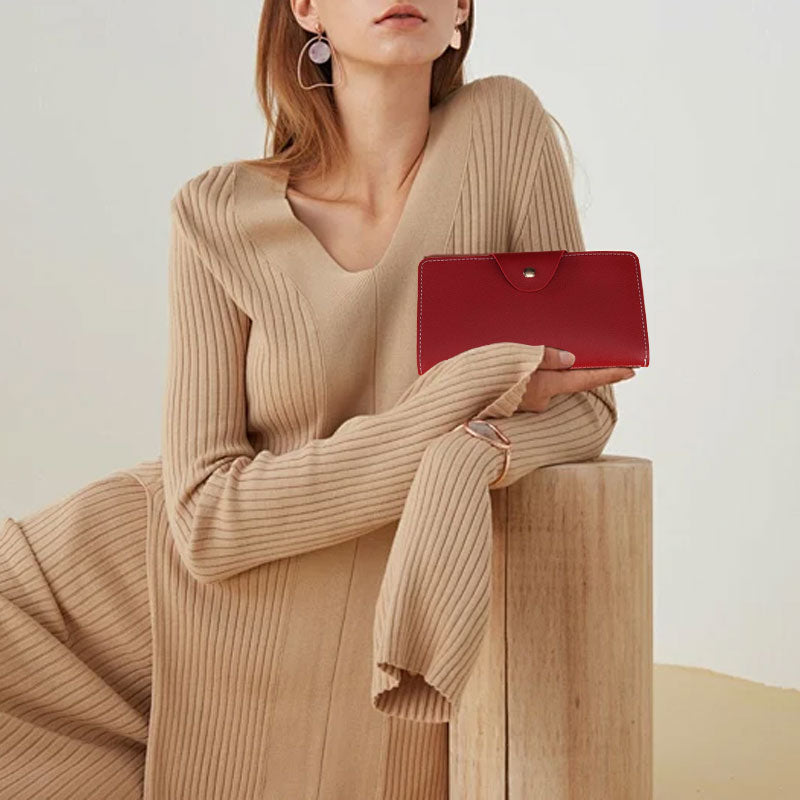 Lang Geldbörse mit Kartenfächern