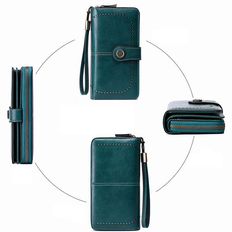 RFID Anti-Magnetisches Langwallet
