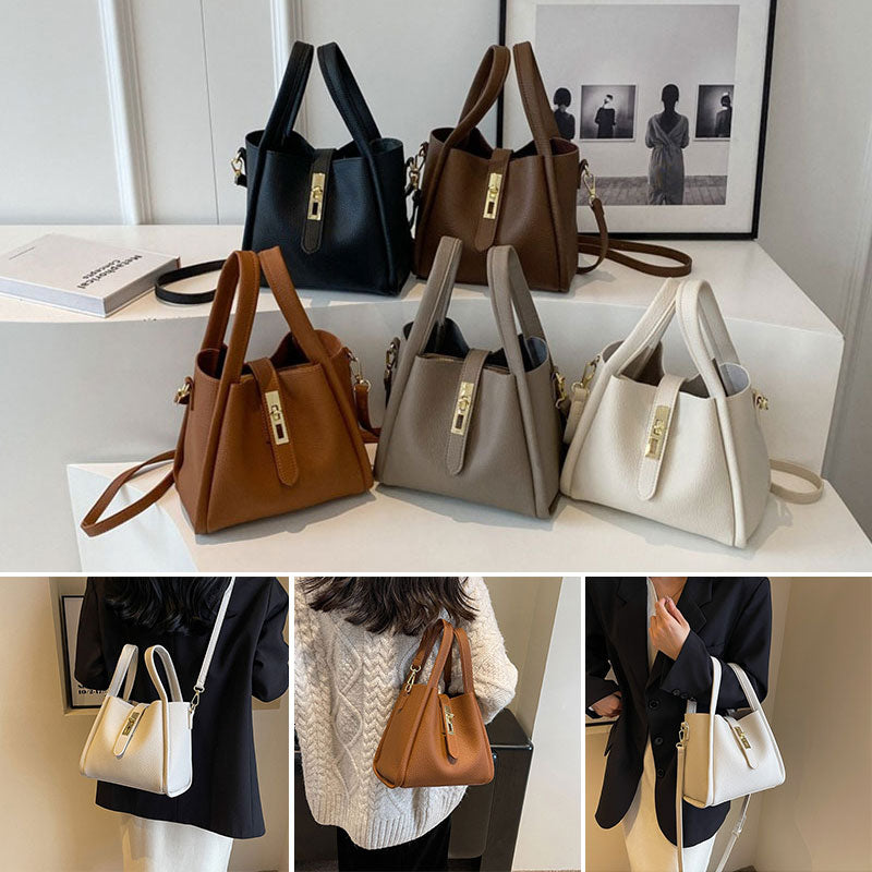 Ledereimer-Tasche