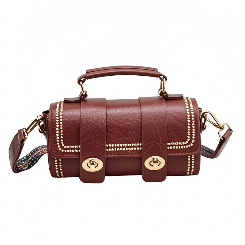 Mini Boston Bucket Bag mit Schulterriemen