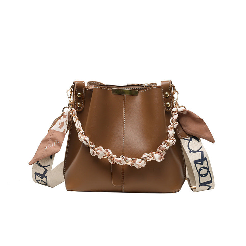 Modische Schulter-Bucket-Tasche