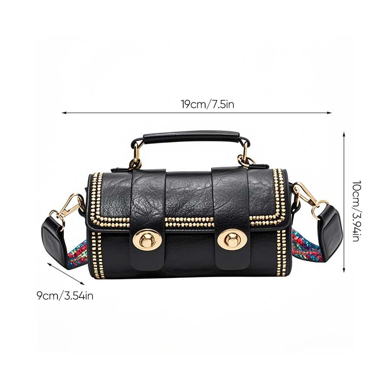 Mini Boston Bucket Bag mit Schulterriemen