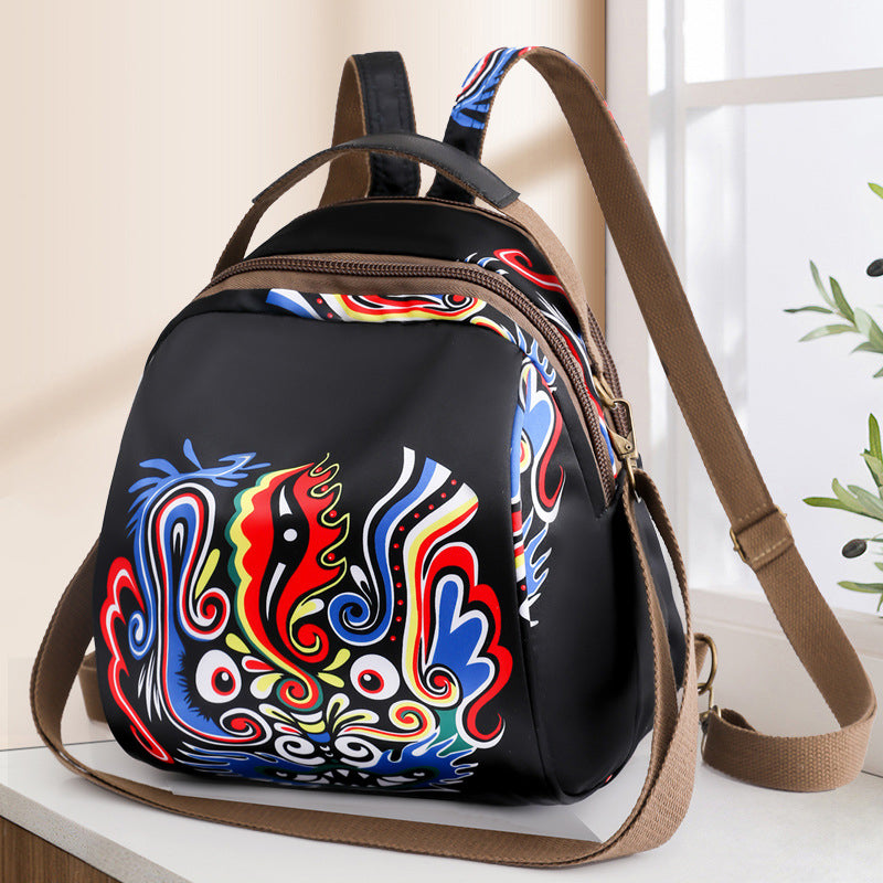 Nylonrucksack im ethnischen Stil