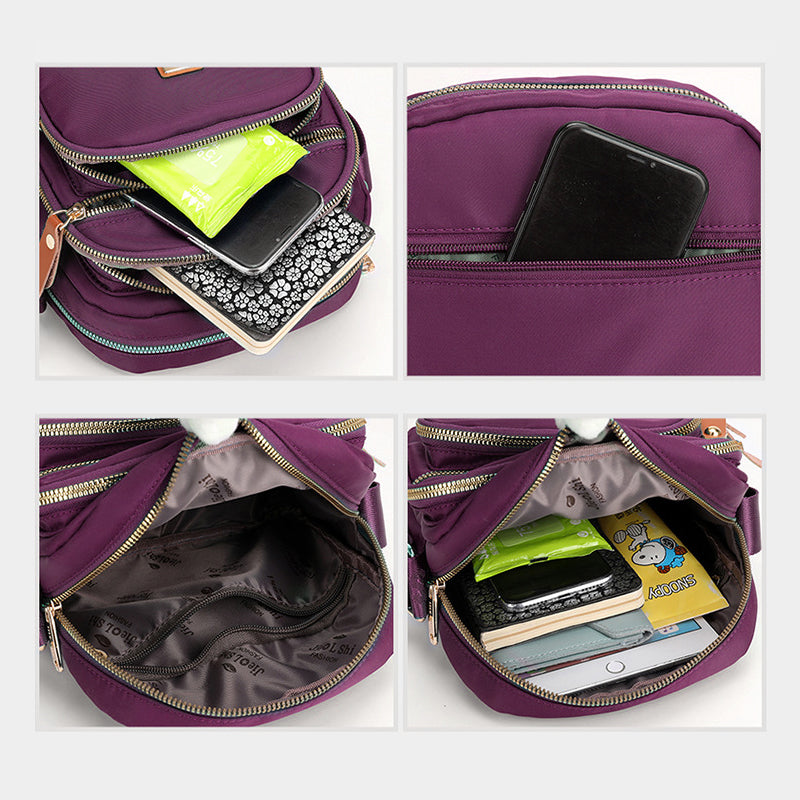 Lässige leichte Umhängetasche mit mehreren Taschen für Damen