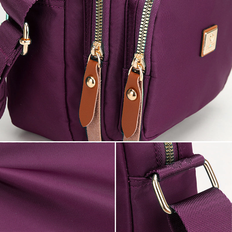 Lässige leichte Umhängetasche mit mehreren Taschen für Damen