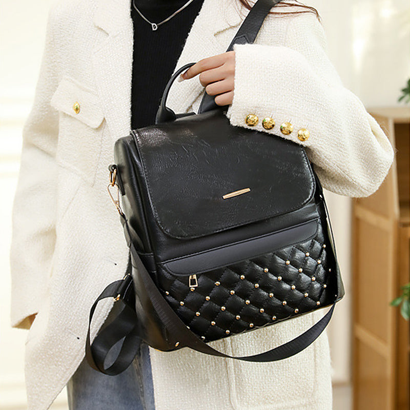 Diebstahlsichere Mehrzweck-Reisetasche aus weichem Leder