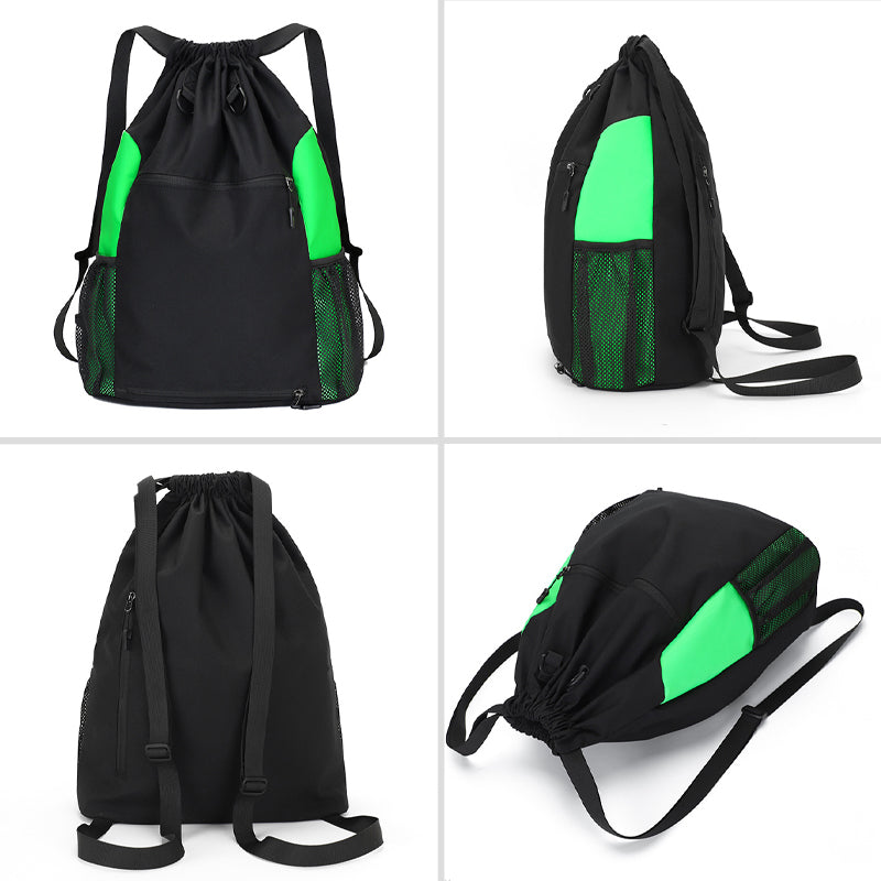 Einfarbiger Sportrucksack mit Kordelzug aus Nylon