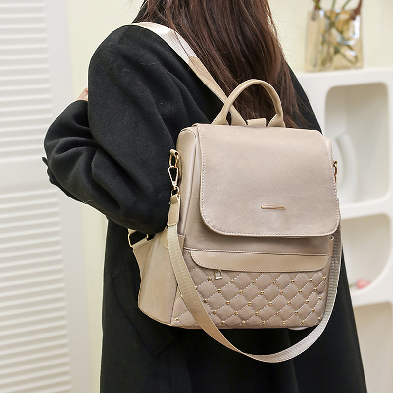 Diebstahlsichere Mehrzweck-Reisetasche aus weichem Leder