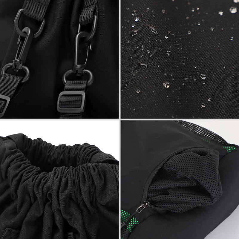 Einfarbiger Sportrucksack mit Kordelzug aus Nylon