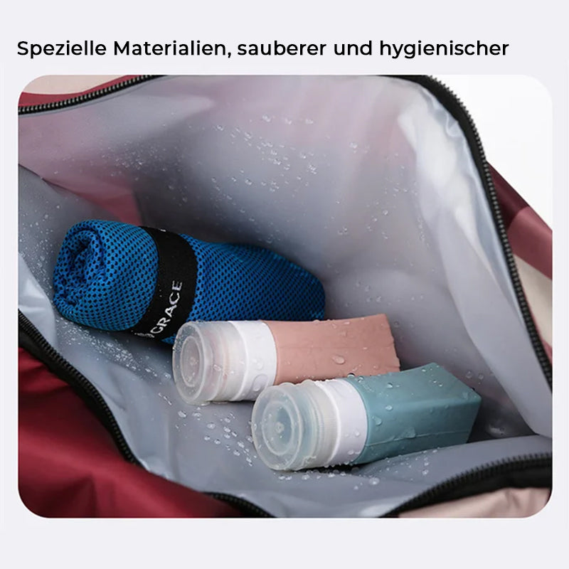 Faltbare Reisetasche mit Trocken-/Nasstrennung
