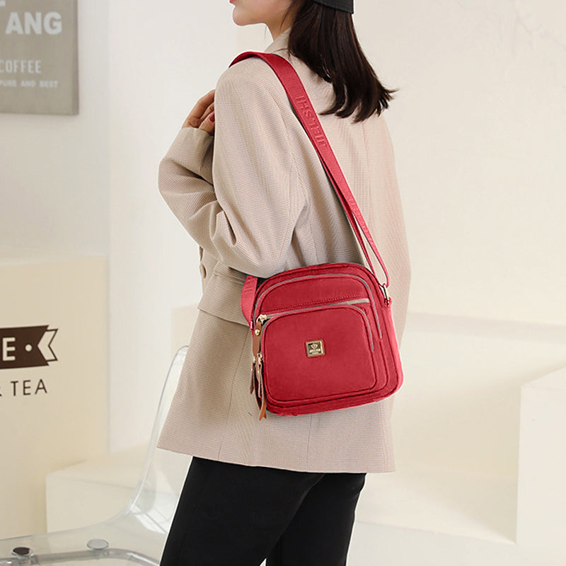 Lässige leichte Umhängetasche mit mehreren Taschen für Damen