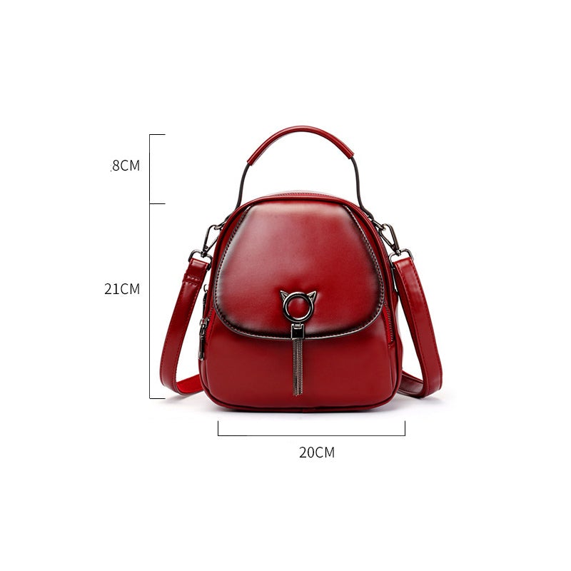 Damen Multifunktionaler Modischer Rucksack aus Leder