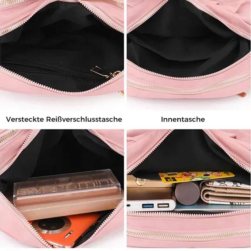 Einfarbige Plissierte Umhängetasche