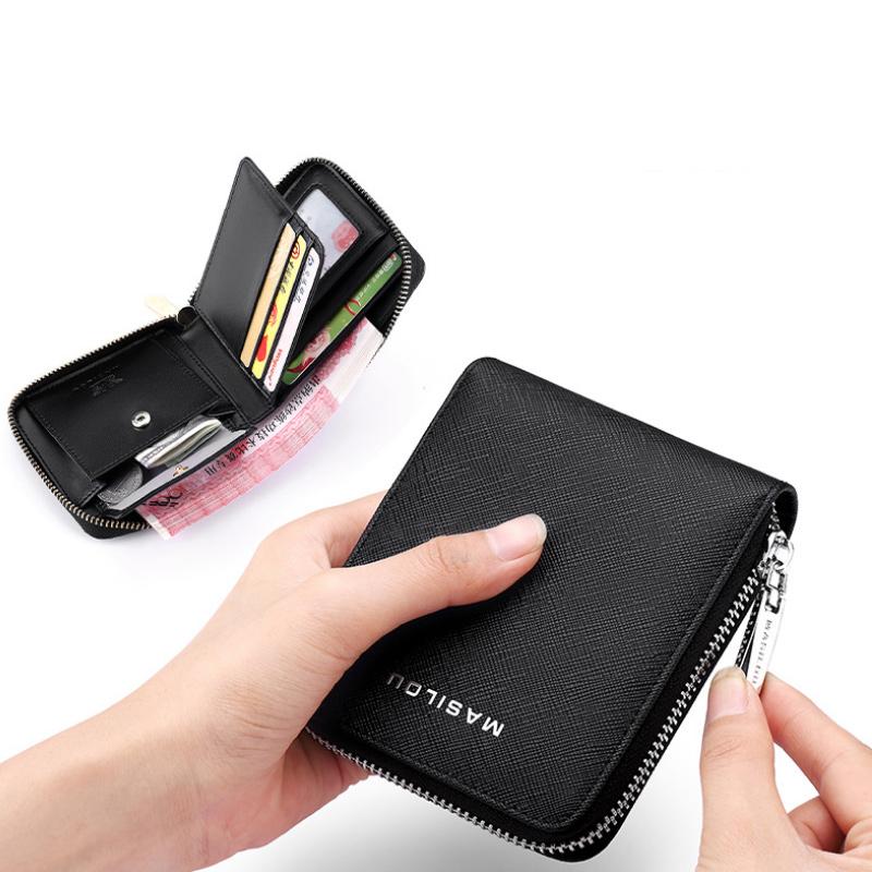 Kurze Multifunktionale Anti-Diebstahl-Brieftasche
