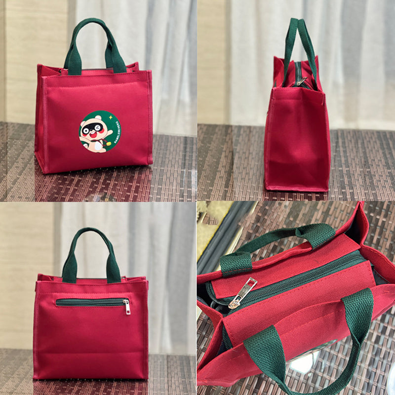 Niedliche Bären Lunchtasche aus Segeltuch