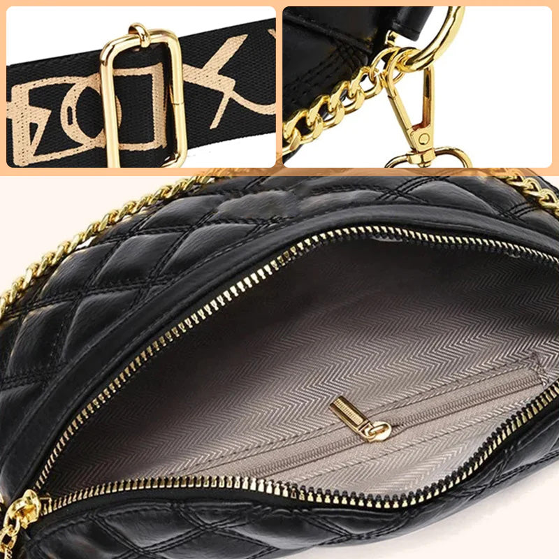 Vielseitige Brusttasche mit Karomuster